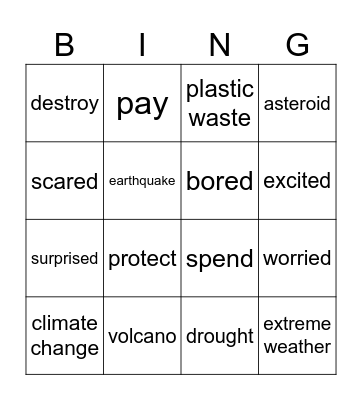 2 ESO Bingo Card