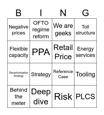 PLCS Bingo Card