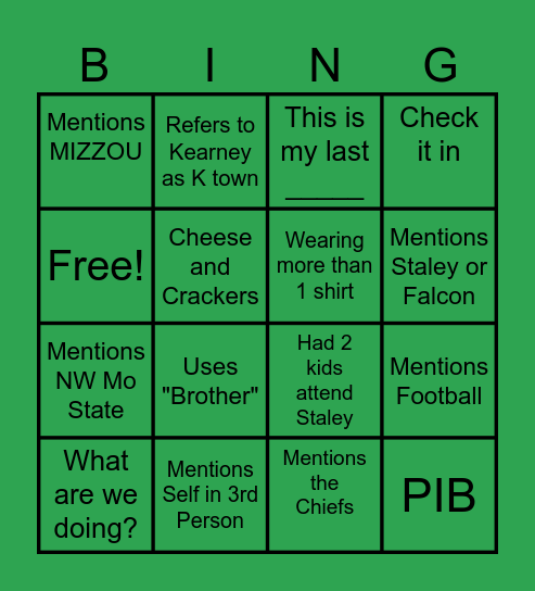 KK BINGO Card