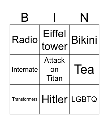 Infinite Craft Bingo Card