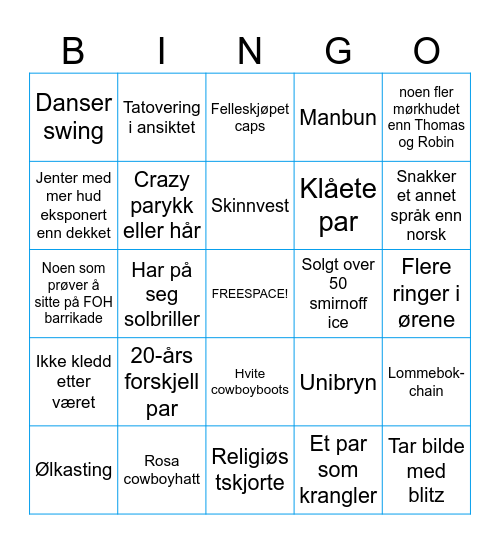 Bingo Card