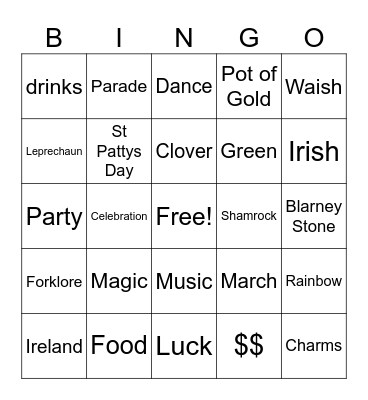 Lucky Bingo Card