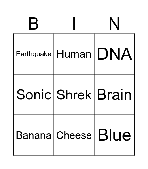 InfiniteCraft Bingo Card