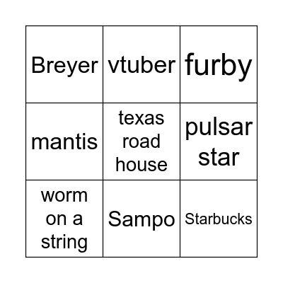 homebrew bingo Card