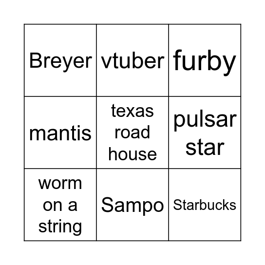 homebrew bingo Card