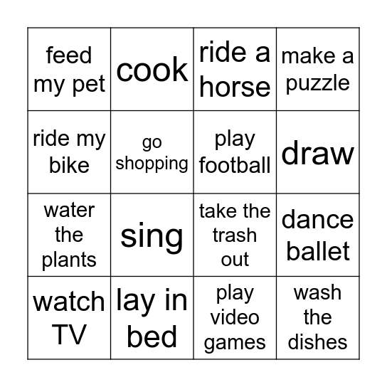 Bingo Card