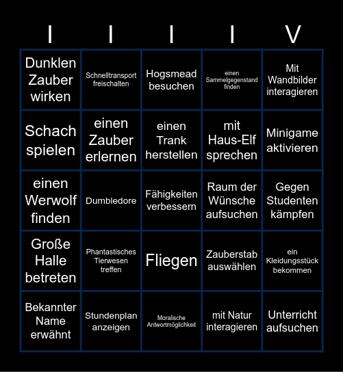 Bingo-Abend Bingo Card