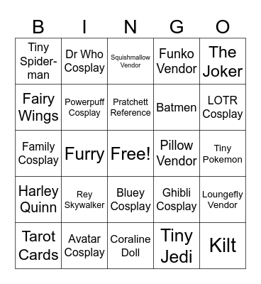 Convention Bingo 2 Bingo Card