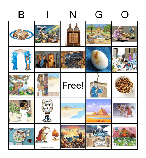 passover vocabulary Bingo Card
