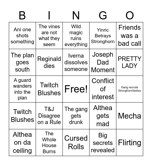 Session 7 BINGO Card