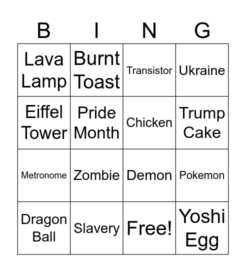 bin+ Bingo Card