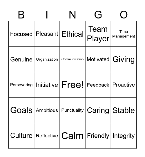 Cohen Esrey Conference 2024 Bingo Card