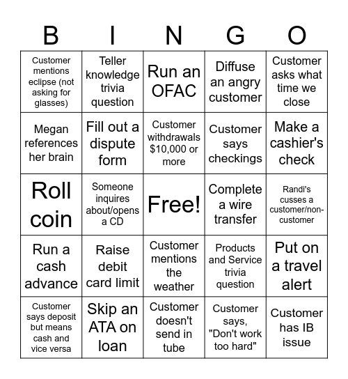 Bingo Card