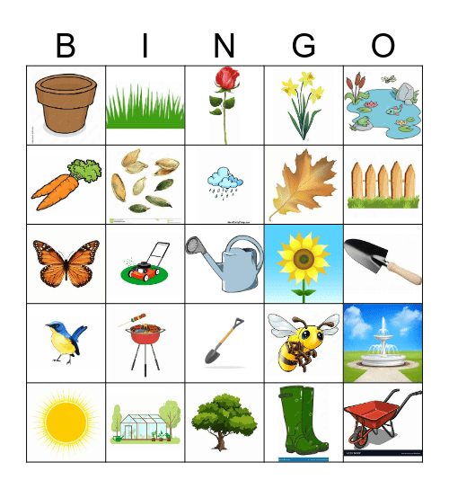 Horticulture Bingo Card