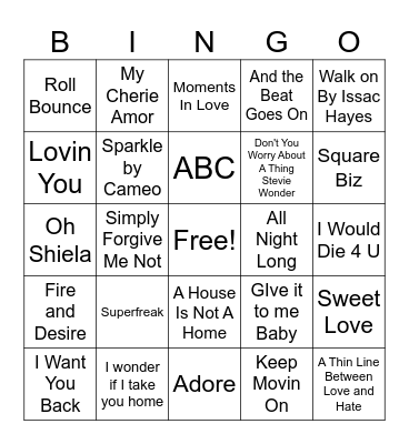 Final Destination Bingo Card