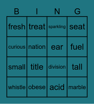 Chrissi et Moi Bingo Card