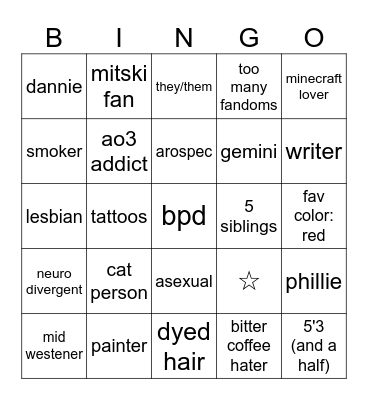 JUNO Bingo Card