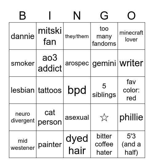 JUNO Bingo Card