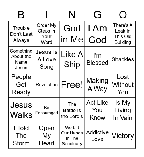 Gospel Part2 Bingo Card