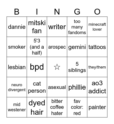 JUNO Bingo Card