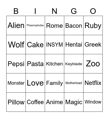 Infinite Craft Bingo Card