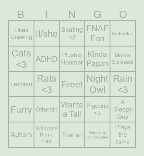 How much are you like Elias? Bingo Card