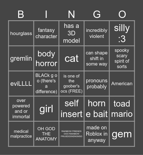 uh Bingo Card