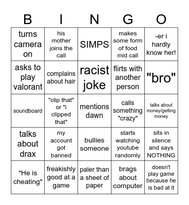 QualityFD bingo Card