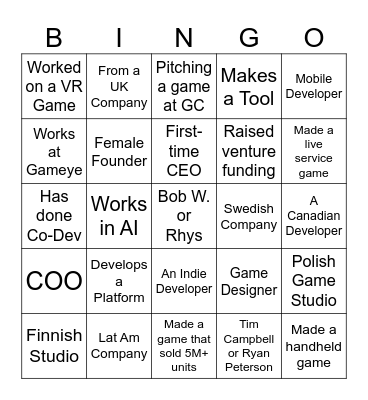 EU Cabal Ice Breaker Bingo Card