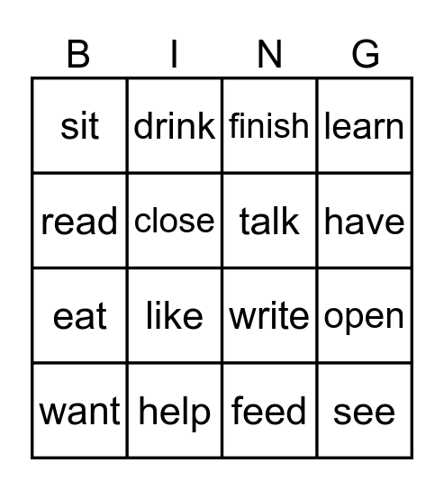 Kana's Words 18/3 Bingo Card