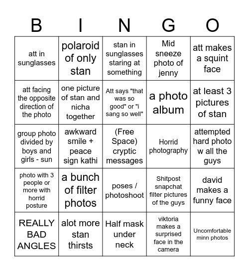 Birthday Bingo Card