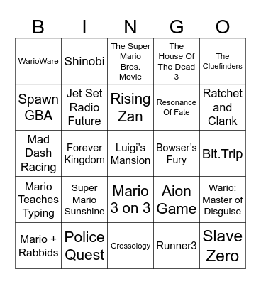 THE Imp Charles Martinet Bingo [Round 2] Bingo Card