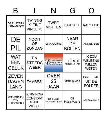 MUZIEK BINGO Card