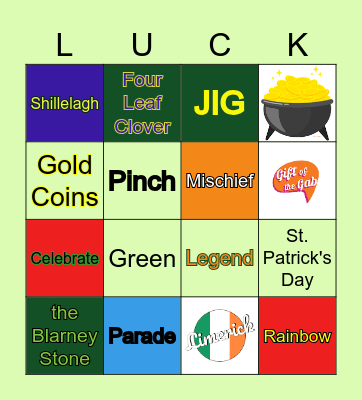 St Patrick's Day Bingo! Bingo Card