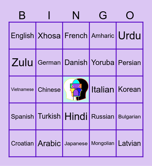 SpeechieAngel's ASL Bingo - "LANGUAGES" Bingo Card