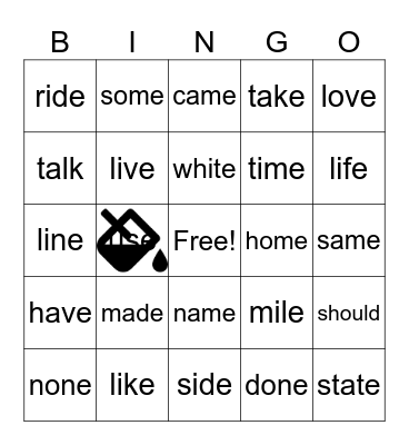 Lesson 62 Review & Exceptions Bingo Card