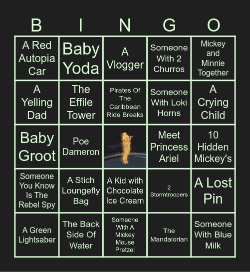 Disney Bingo Card