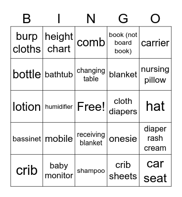 BABYLANDS Bingo Card