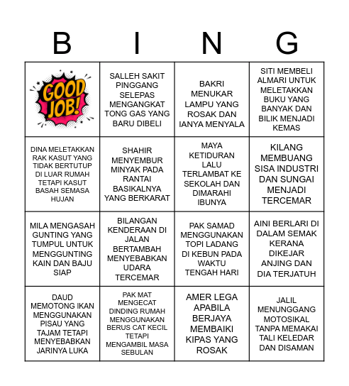 INVENTIF ATAU BUKAN?? Bingo Card