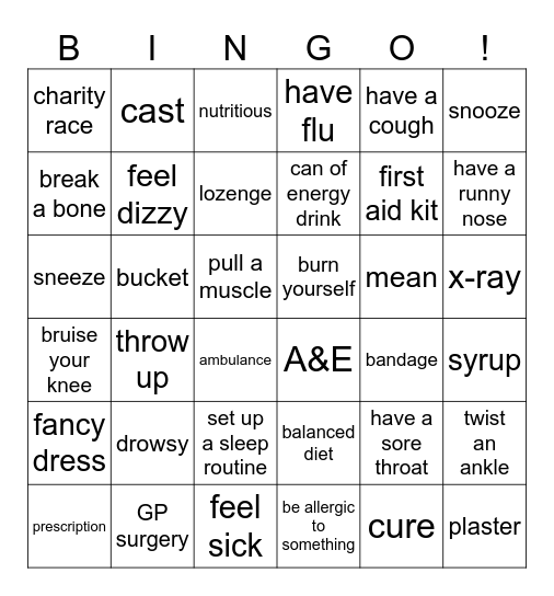 Challenge Accepted 10 Bingo Card