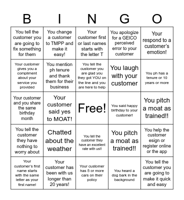 Basic Bingo Card