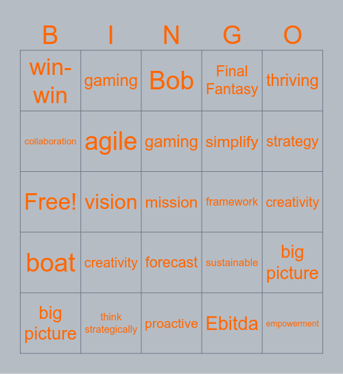 End of Q4 2024 Bingo Card
