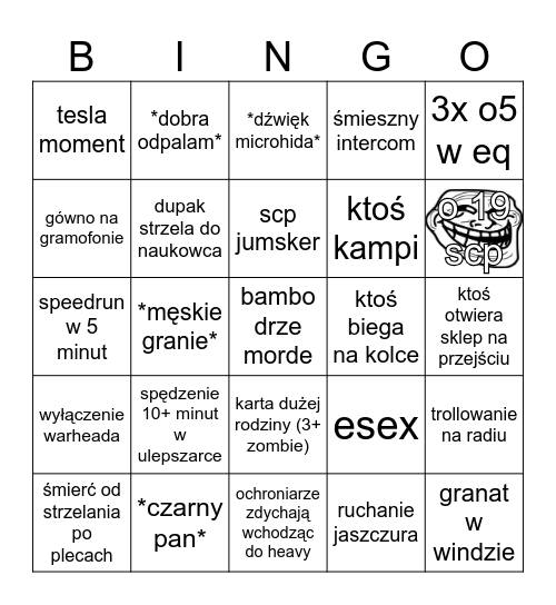 Es Ce Pe Bingo Card