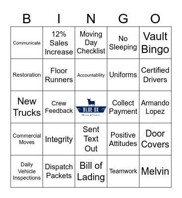 2024 All Staff Meeting Bingo Card
