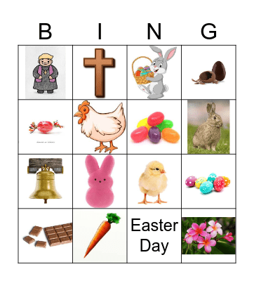 French Easter Bingo Card