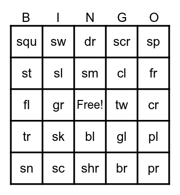 OG BINGO Card