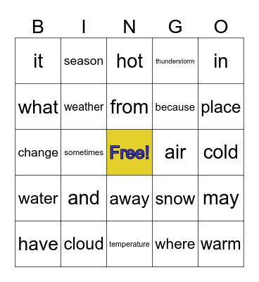 March Unit Bingo Card
