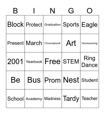 LHS March Madness 2024 Bingo Card
