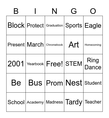 LHS March Madness 2024 Bingo Card