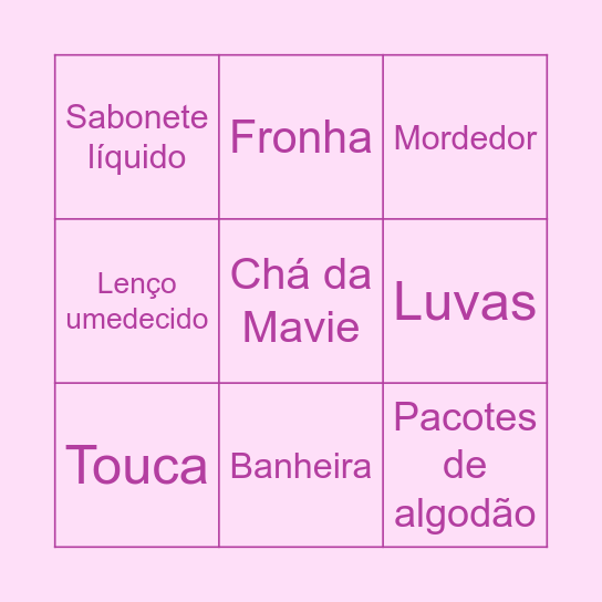 Bingo da Mavie Bingo Card